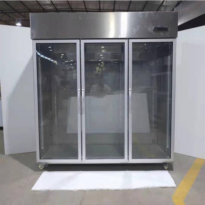 congelador de refrigerador de aço inoxidável comercial de 110W 1500L 2